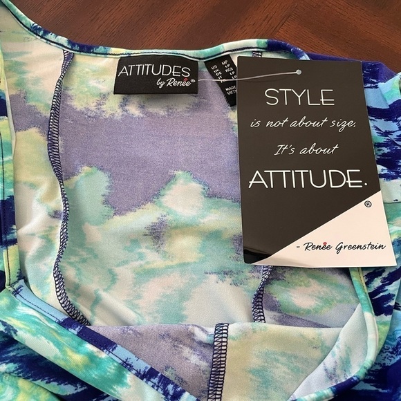 Attitude by Renee Como women’s Jersey Maxi dress Medium Pmulti color.sleeveless. - Picture 3 of 3